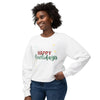 Unisex Lightweight Crewneck Sweatshirt - Happy Howlidays