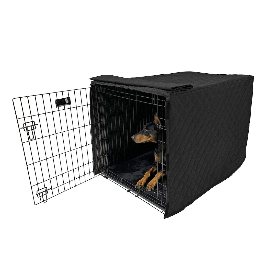 4Knines Dog Crate Kennel Cover Black