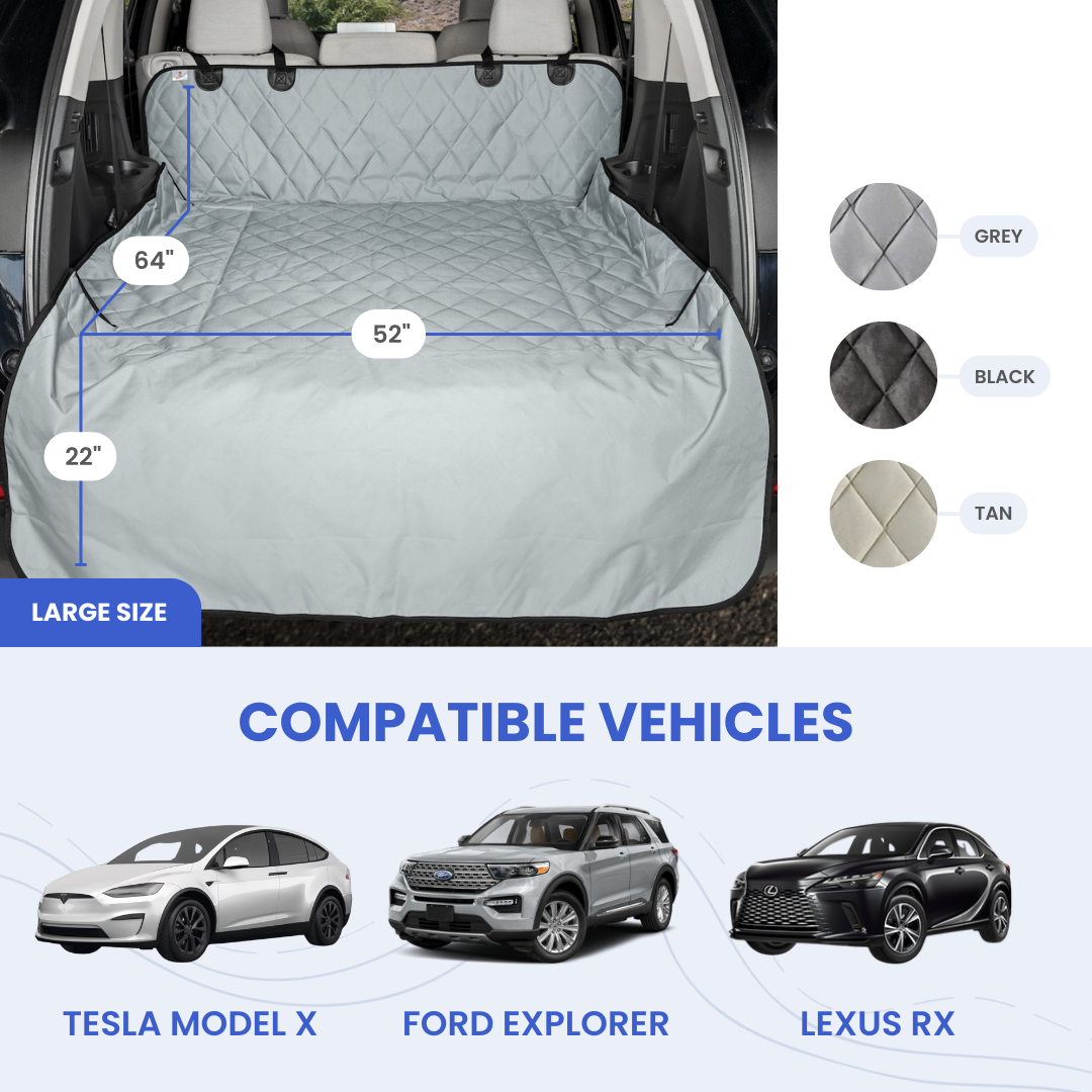 4Knines Cargo Liner for SUVs - Large size measurements compatible vehicles