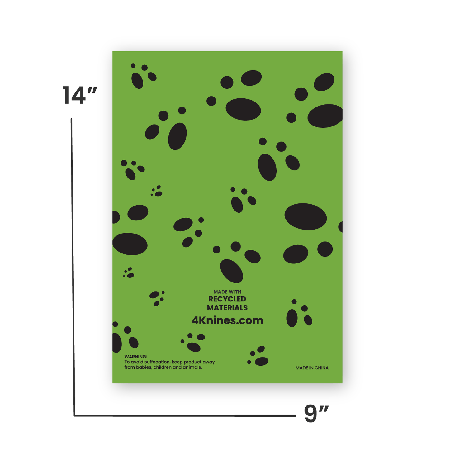 Dog Poop Bags - Made from 100% Recycled Materials