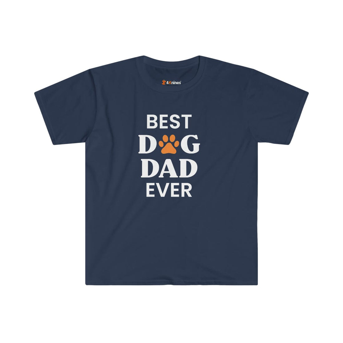 Navy Blue Best Dog Dad Ever T-Shirt