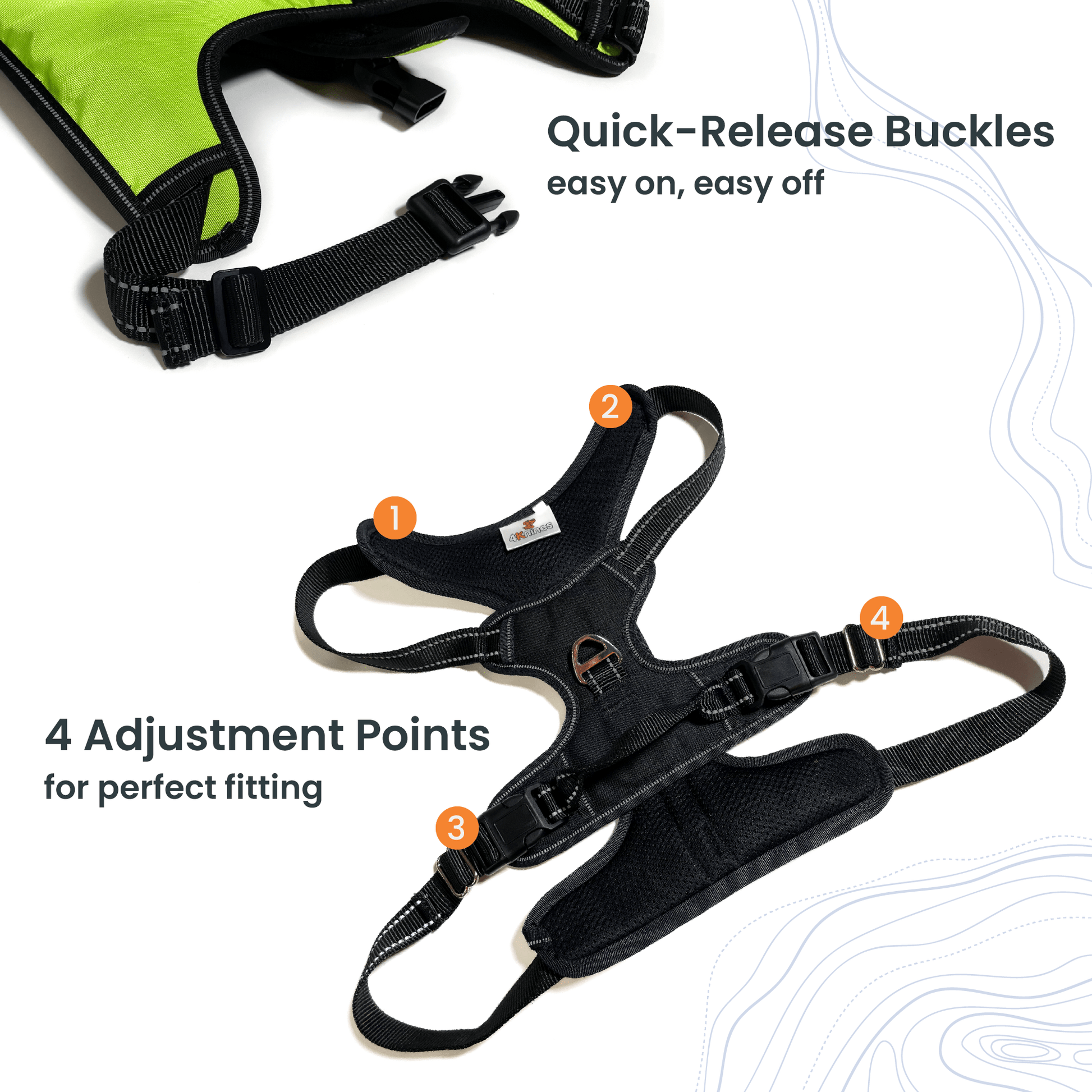 Best Dog Harness With Handle 4Knines – 4Knines®