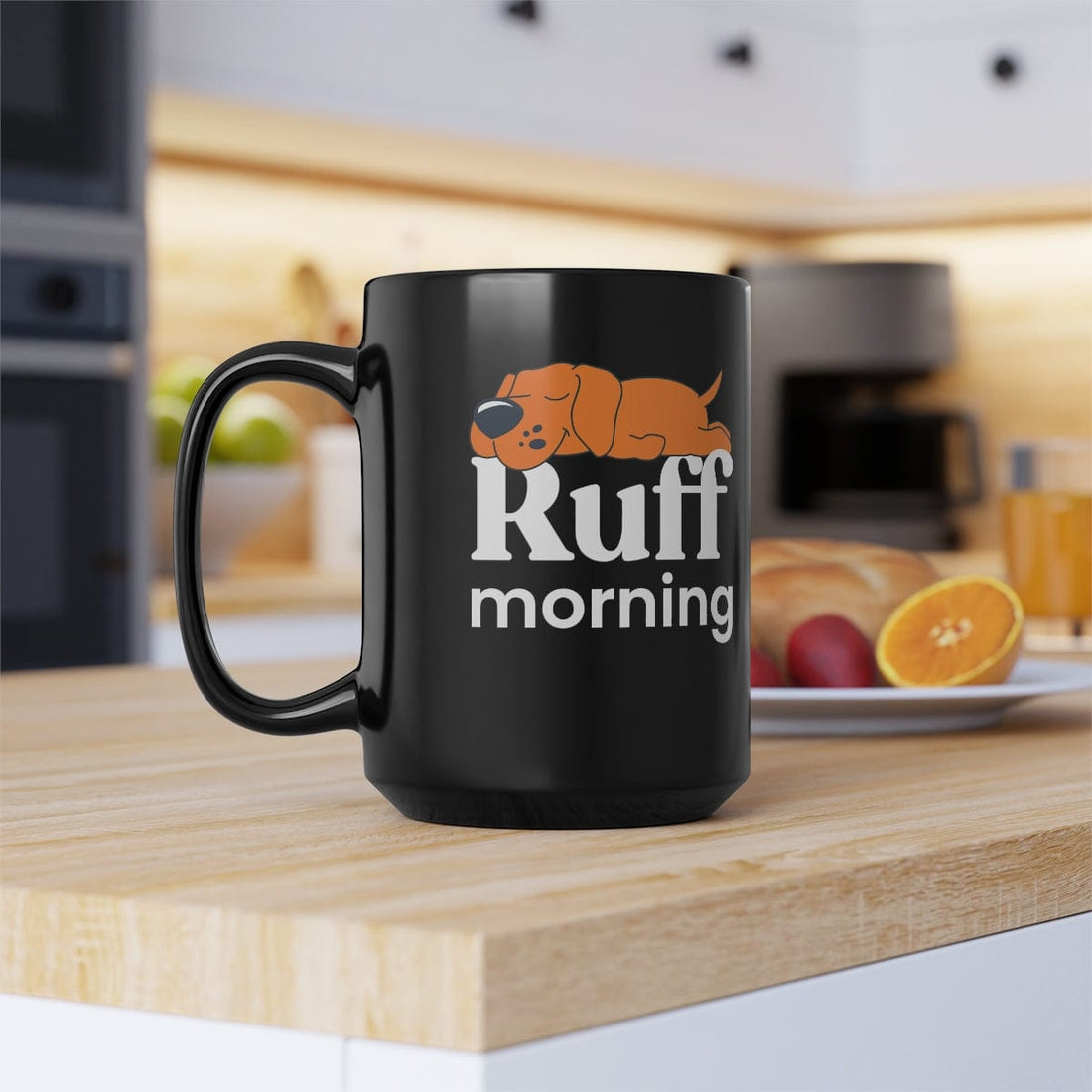 4Knines Ruff Morning Coffee Mug 15oz front